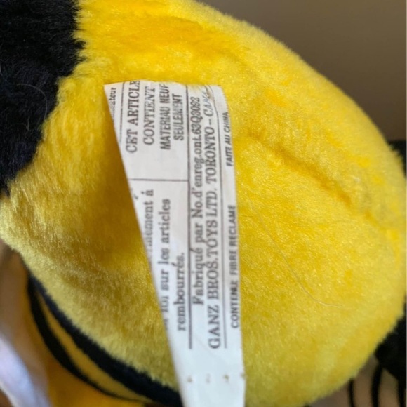 VTG Ganz Bros Toys Bumble Bee 20” Stuffed Animal Toy - Picture 8 of 10